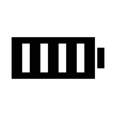 Kişisel ve ticari kullanım için pil vektörü kabartma simgesi