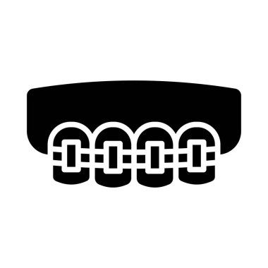 Kişisel ve Ticari Kullanım İçin Parantez Vektör Kabartma Simgesi