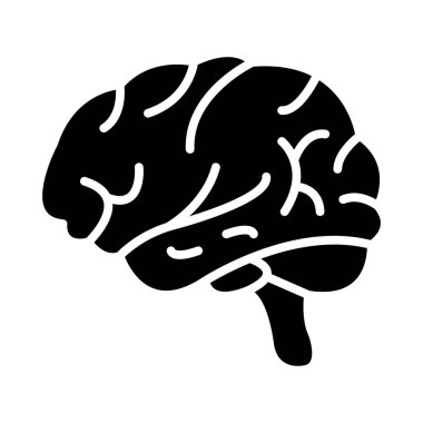 Kişisel ve ticari kullanım için Beyin Vektörü Kabartma Simgesi