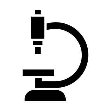 Kişisel ve Ticari Kullanım İçin Mikroskop Vektörü Kabartma Simgesi