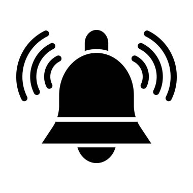 Kişisel ve ticari kullanım için çan vektörü kabartma simgesi