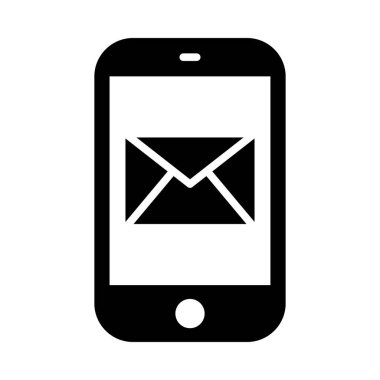 Kişisel ve Ticari Kullanım İçin Posta Vektörü Glyph Simgesi