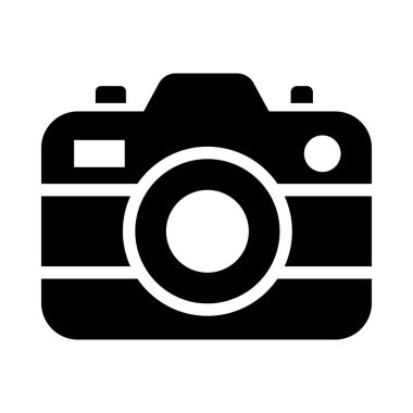 Kişisel ve Ticari Kullanım için Kamera Vektörü Kabartma Simgesi