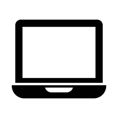 Kişisel ve ticari kullanım için dizüstü bilgisayar vektörü kabartma simgesi