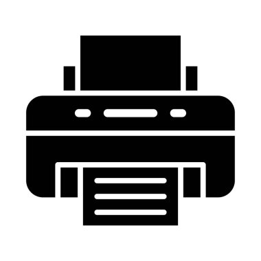 Kişisel ve ticari kullanım için Yazıcı Vektörü Kabartma Simgesi