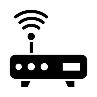 Kişisel ve ticari kullanım için Yönlendirici Aygıt Vektörü Glyph Simgesi