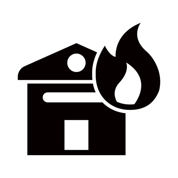 Icône Vectorielle Glyphe Caserne Pompiers Pour Usage Personnel Commercial — Image vectorielle