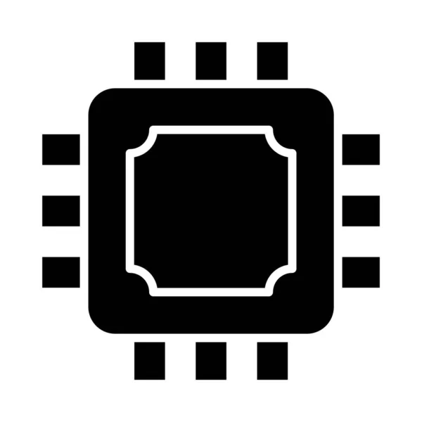 Chip Vector Glyph Icono Para Uso Personal Comercial — Archivo Imágenes Vectoriales