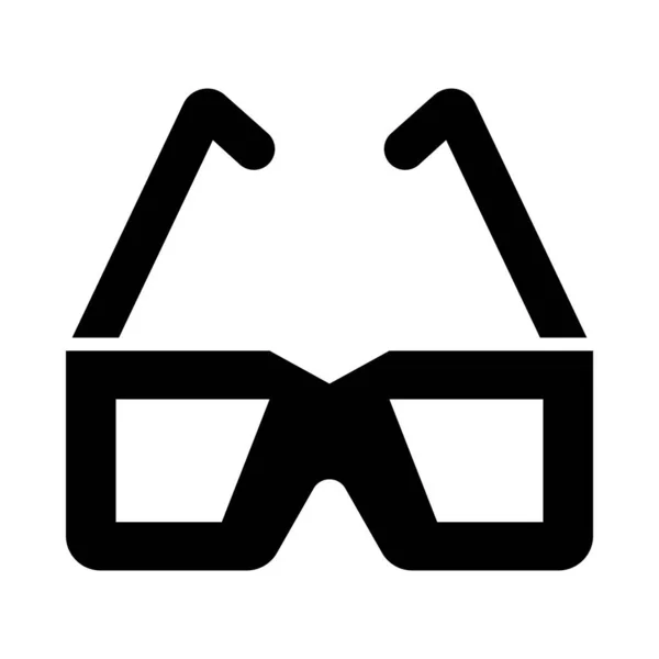 Okulary Wektor Glif Ikona Użytku Osobistego Komercyjnego — Wektor stockowy
