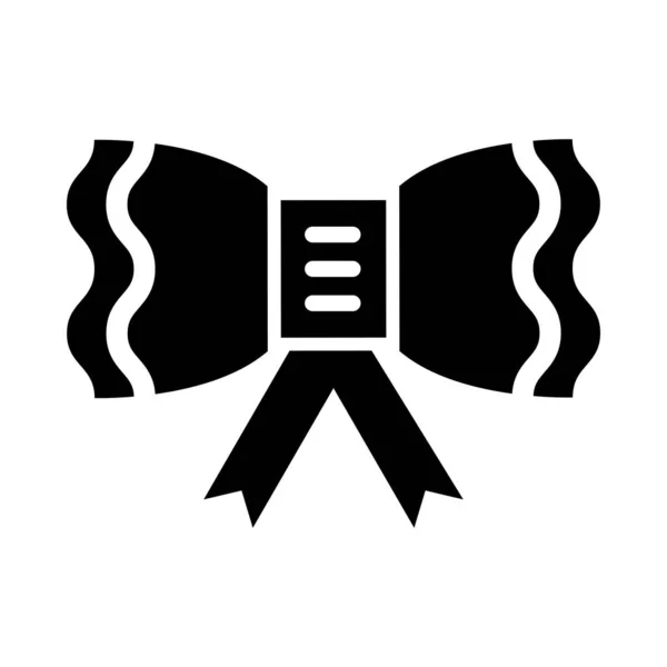 Bow Vector Glyph Icon Para Uso Personal Comercial — Archivo Imágenes Vectoriales
