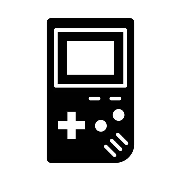 Game Boy Vector Glyph Ikoon Voor Persoonlijk Commercieel Gebruik — Stockvector