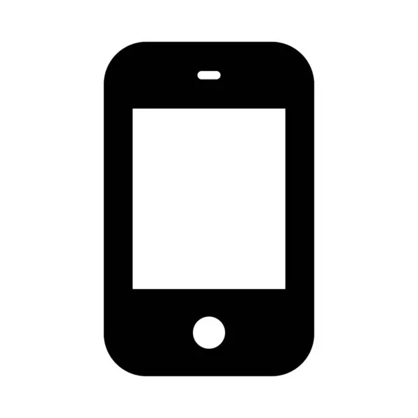 Smartphone Vector Glyph Icon Voor Privé Commercieel Gebruik — Stockvector