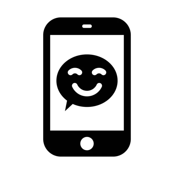 Emoji Vector Glyph Icon Personal Commercial Use — Stock Vector
