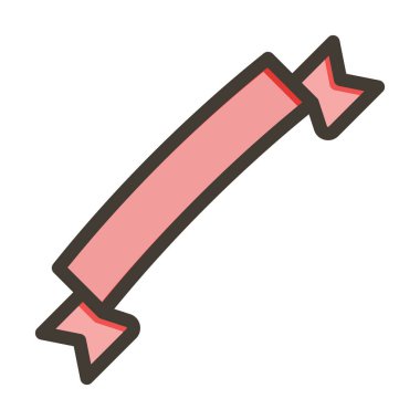 Sancak Vektörü Kalın Çizgisi Kişisel ve Ticari Kullanım için Renk Simgesi Dolduruldu