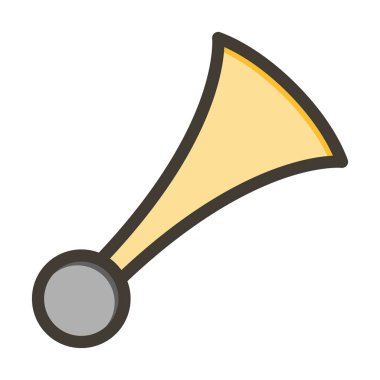 Boru Vektörü Kalın Çizgisi Kişisel ve Ticari Kullanım için Renk Simgesi Dolduruldu