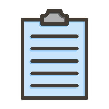 Pano Vektör Kalın Çizgisi Kişisel ve Ticari Kullanım için Renk Simgesi Dolduruldu