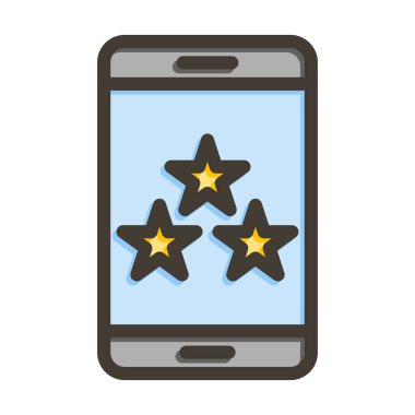 Kişisel ve Ticari Kullanım İçin Renk Simgesi Doldurulmuş İnceleme Vektörü Kalın Satırı