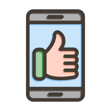 Kişisel ve ticari kullanım için Renk Simgesi Doldurulmuş Vektör Kalın Çizgisi gibi