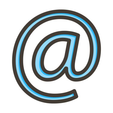 Kişisel ve ticari kullanım için Renk Simgesi Doldurulmuş İşaret Vektörü Kalın Çizgisi 'nde