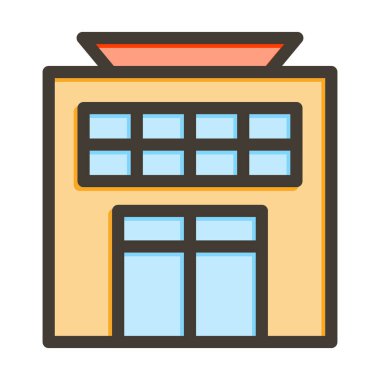 Kişisel ve ticari kullanım için Renk Simgesi Doldurulmuş Atılgan Vektör Kalın Çizgisi