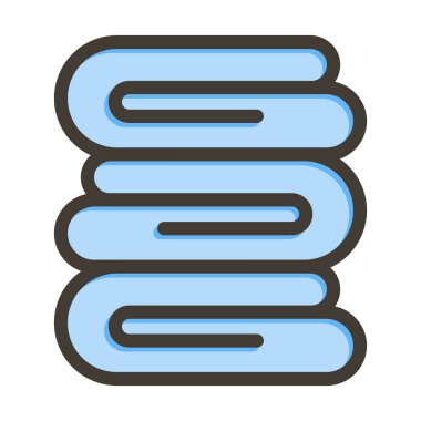 Kişisel ve ticari kullanım için Renk Simgesi Doldurulmuş Battaniye Vektörü Kalın Çizgisi