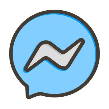 Kişisel ve ticari kullanım için Renk Simgesi Doldurulmuş Kurye Vektör Kalın Çizgisi