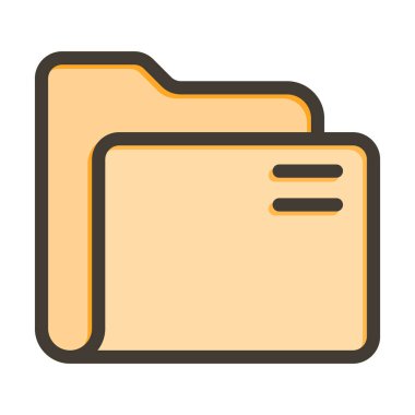 Dizin Vektörü Kalın Çizgisi Kişisel ve Ticari Kullanım için Renk Simgesi Dolduruldu