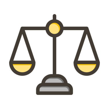 Kişisel ve Ticari Kullanım İçin Renk Simgesi Doldurulmuş Ölçüm Vektörü Kalın Çizgisi