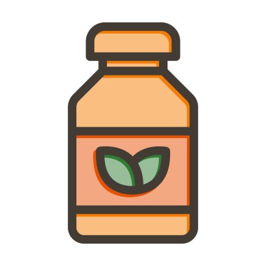 Kişisel ve Ticari Kullanım İçin Renk Simgesi Doldurulmuş Ek Vektör Kalın Çizgisi