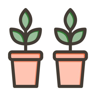 Santral Vektör Kalın Çizgisi Kişisel ve Ticari Kullanım için Renk Simgesi Dolduruldu