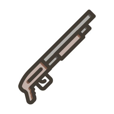 Pompalı Vektör Kalın Çizgisi Kişisel ve Ticari Kullanım için Renk Simgesi Dolduruldu