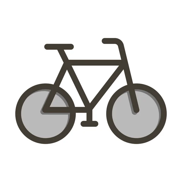 Διάνυσμα Ποδηλάτων Παχιά Γραμμή Γεμάτη Χρώματα Εικονίδιο Για Προσωπική Και — Διανυσματικό Αρχείο