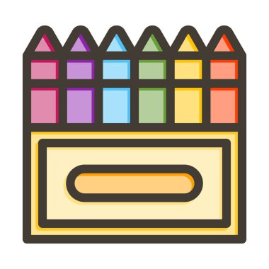 Boya Kalın Çizgileri Kişisel ve Ticari Kullanım İçin Renk Simgesi Dolduruldu