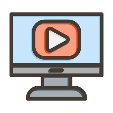 İçerik Yönetimi Kalın Çizgi Renk Simgesi Kişisel ve Ticari Kullanım İçin