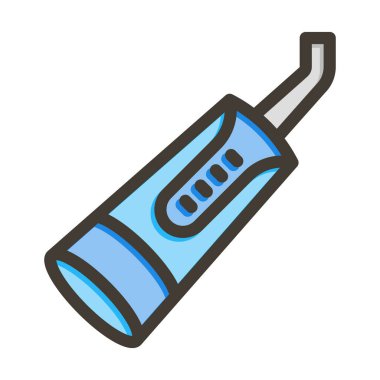 Diş Sulama Kalın Çizgisi Kişisel ve Ticari Kullanım için Renk Simgesi Dolduruldu