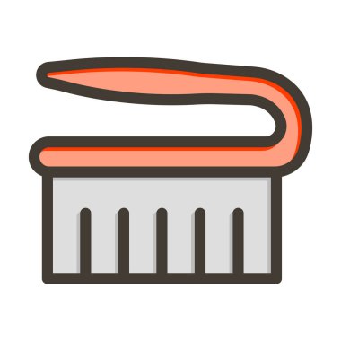 Kişisel ve ticari kullanım için Renk Simgesi Doldurulmuş Fırça Vektörü Kalın Çizgisi