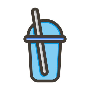 Kap Vektörü Kalın Çizgisi Renk Simgesi Kişisel ve Ticari Kullanım İçin