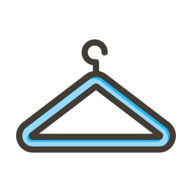 Askı Vektör Kalın Çizgisi Kişisel ve Ticari Kullanım için Renk Simgesi Dolduruldu