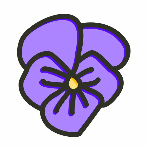 Фиолетовый Вектор Толстая Линия Заполненная Значок Цветов Личного Коммерческого Использования — стоковый вектор