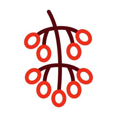 Hackberry Vector Kalın Çizgi Kişisel ve Ticari Kullanım İçin İki Renk Simgesi