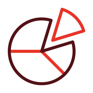 Kişisel ve ticari kullanım için Kart Çizelgesi Kalın Çizgisi İki Renk Simgesi