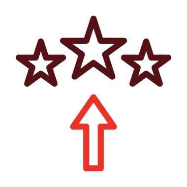 Kişisel ve Ticari Kullanım için Vektör Kalın Çizgisi İki Renk Simgesi Beğeni