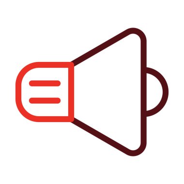 Kişisel ve ticari kullanım için Ses Vektörü Kalın Çizgisi İki Renk Simgesi