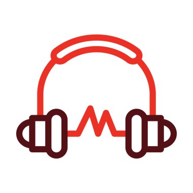 Ses Vektör Kalın Çizgisi Kişisel ve Ticari Kullanım İçin İki Renk Simgesinden Daha İyi