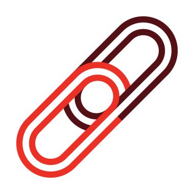 Kişisel ve ticari kullanım için Bağlantı Vektörü Kalın Çizgisi İki Renk Simgesi