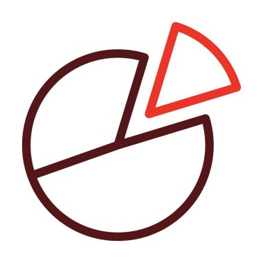 Kişisel ve ticari kullanım için Kart Çizelgesi Kalın Çizgisi İki Renk Simgesi