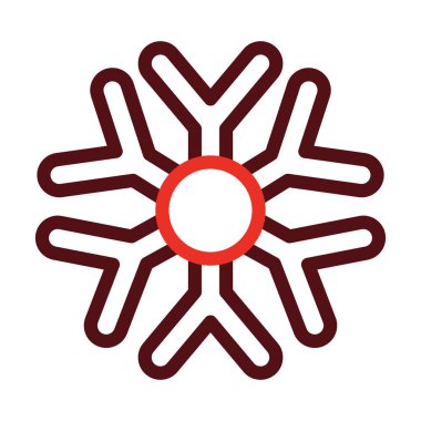 Kış Vektörü Kalın Çizgisi Kişisel ve Ticari Kullanım İçin İki Renk Simgesi