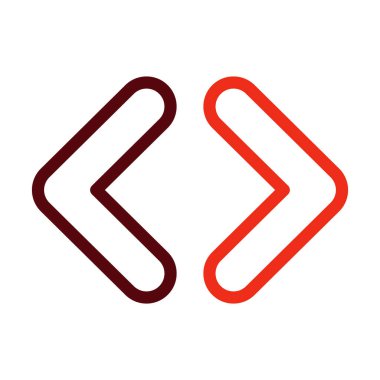 Kişisel ve ticari kullanım için Çift Ok Kalın Çizgi İki Renk Simgeleri