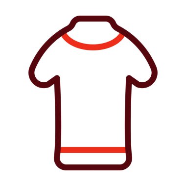 Jersey Vektör Kalın Çizgisi Kişisel ve Ticari Kullanım İçin İki Renk Simgesi