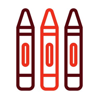 Kişisel ve ticari kullanım için Boya Kalın Çizgisi İki Renk Simgesi